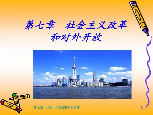 第七章 社会主义改革和对外开放