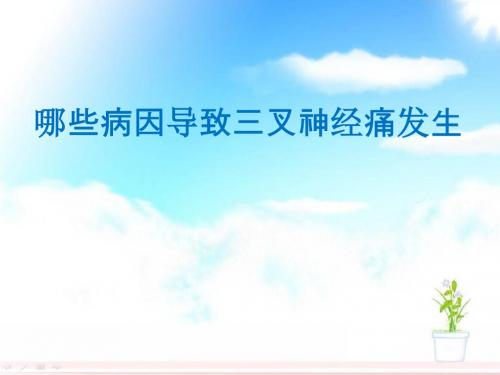 哪些病因导致三叉神经痛发生呀-精品文档