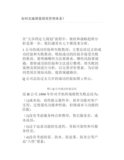 如何实施增量绩效管理体系