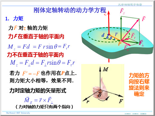 第二节 刚体定轴转动的动力学方程