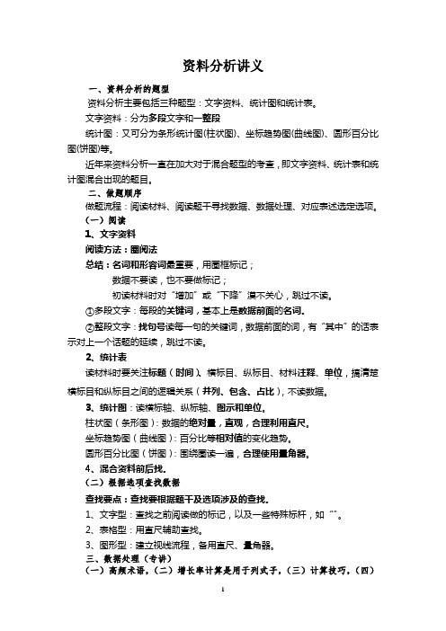 资料分析讲义2015