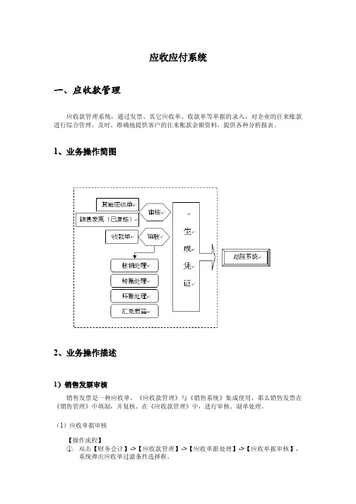 应收应付系统操作流程7.7
