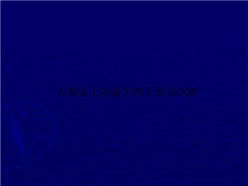 人教版七年级生物下册知识树