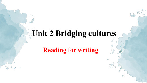 Unit 2iting  21-22学年高中人教版选择性必修第二册