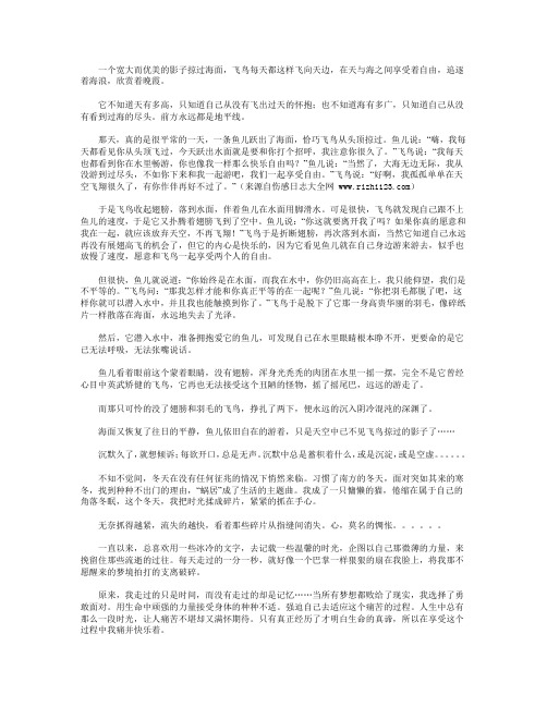 飞鸟与鱼的故事