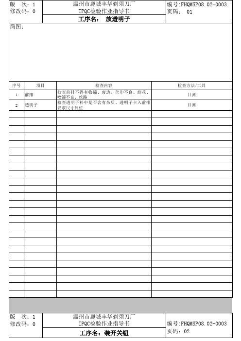 08.02-003充电类产品IPQC检验作业指导书