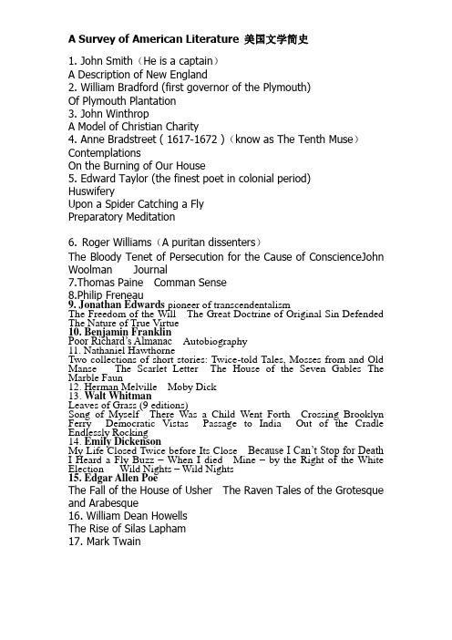 A_Survey_of_American_Literature  美国文学简史_Chapter_1_Colonial_America_殖民时期的美国