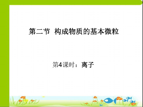 化学：3.2《构成物质的基本微粒》第四课时课件(1)(沪教版九年级上)
