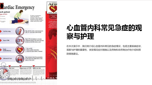 心血管内科常见急症的观察与护理