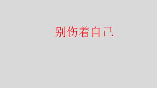 人教部编统编版小学一年级上册道德与法治11 别伤着自己 ()课件(共28)