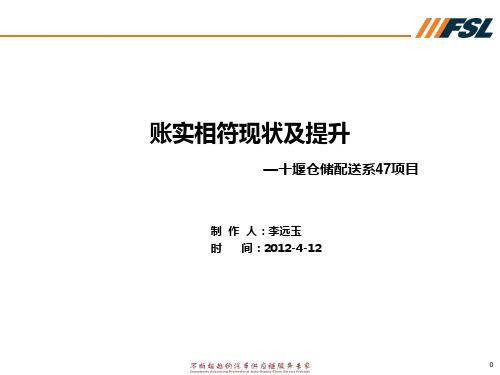 账实相符率提升培训ppt课件