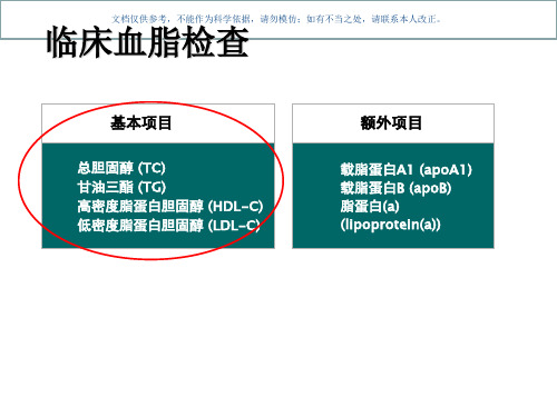 血脂异常的危险分层和治疗课件
