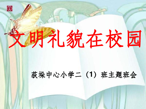 小学二年级班会ppt课件