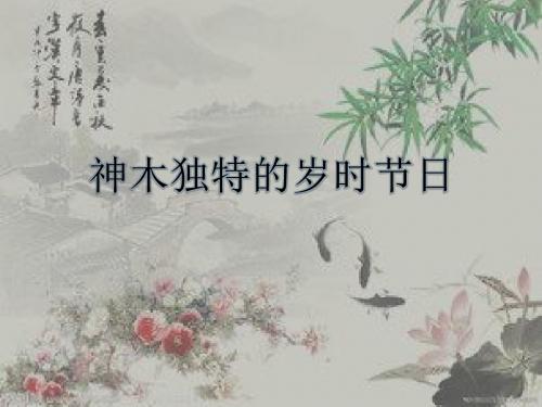 陕西省神木县独特的岁时节日