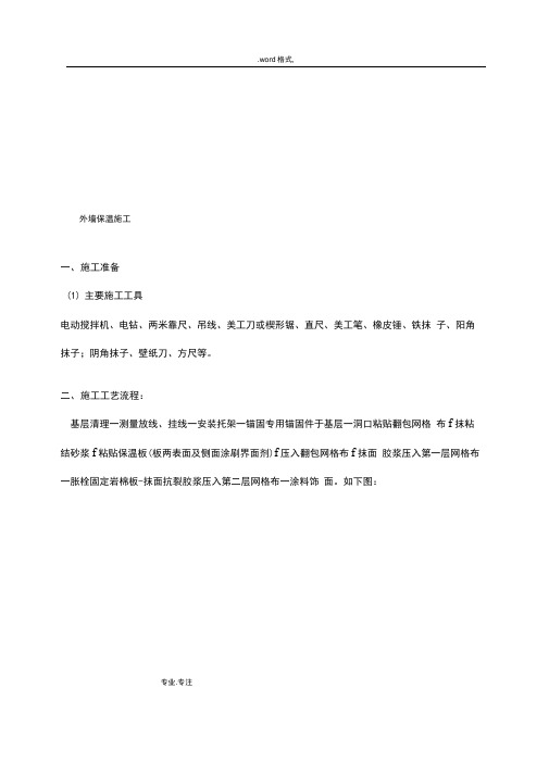 外墙岩棉保温施工技术交底大全