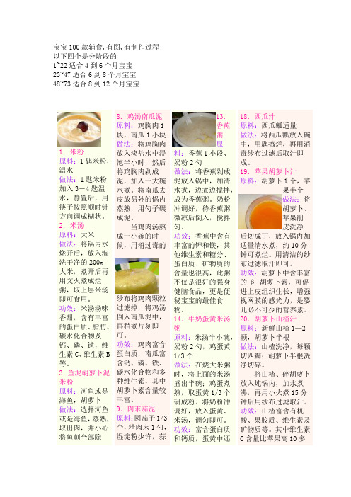 宝宝100款辅食1