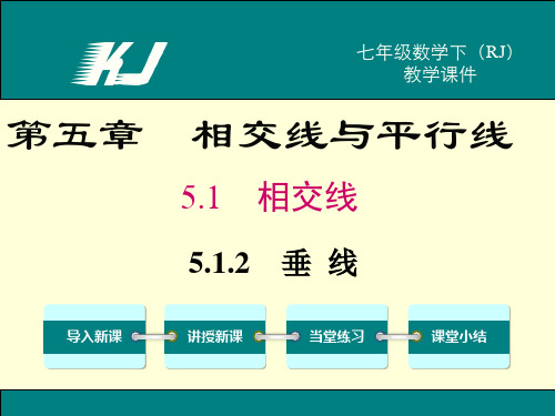 新人教部编版初中七年级数学5.1.2 垂线
