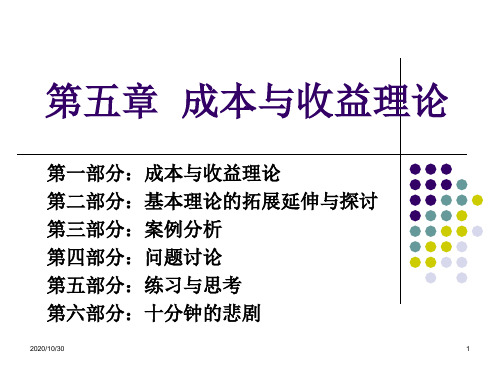 成本与收益理论课件