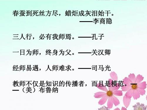 七年级语文上册 6 我的老师课件 (新版)新人教版