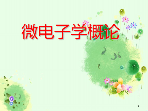 微电子学概论第1章PPT课件