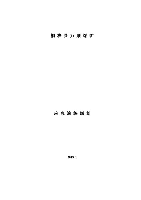 2015年度应急演练规划
