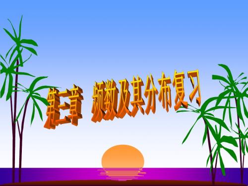 频数分布复习课