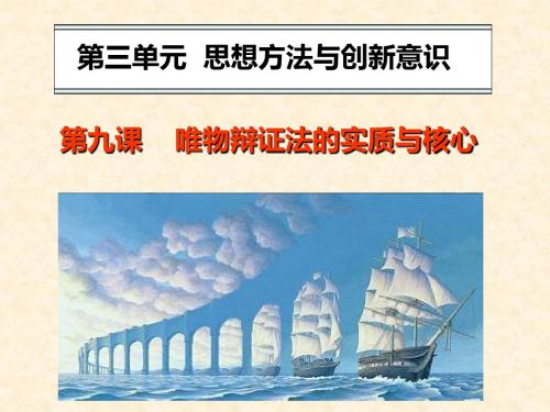 第九课矛盾观点一轮复习
