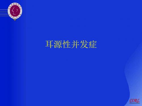 耳源性并发症 42页PPT文档