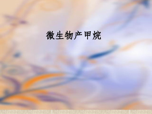 微生物产甲烷