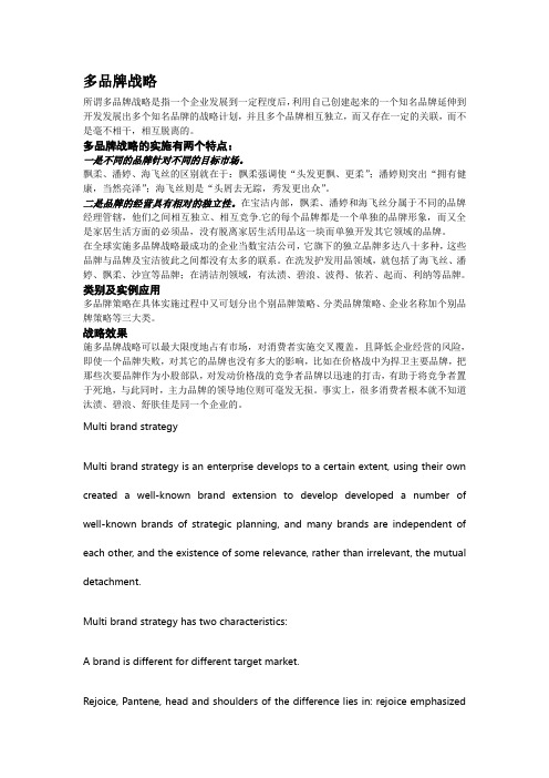 多品牌战略