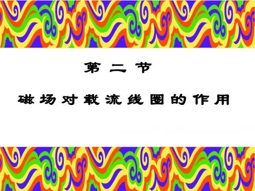 磁场对载流线圈的作用