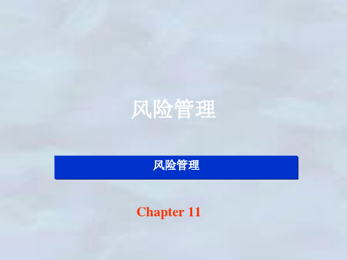 Chc11华为项目管理风险管理