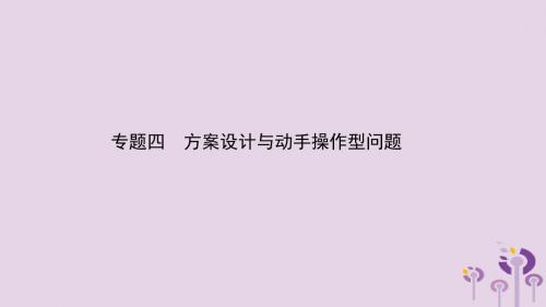河南省中考数学复习专题4方案设计与动手操作型问题课件