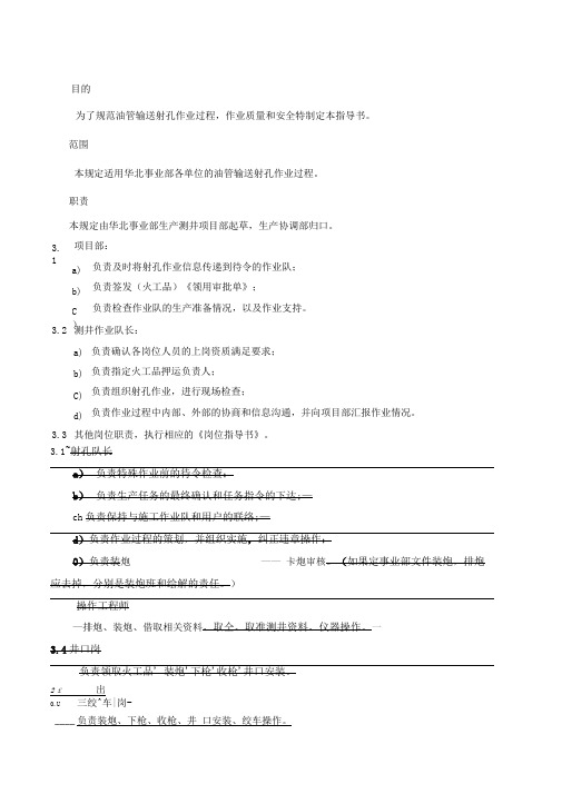油管传输射孔作业指导书