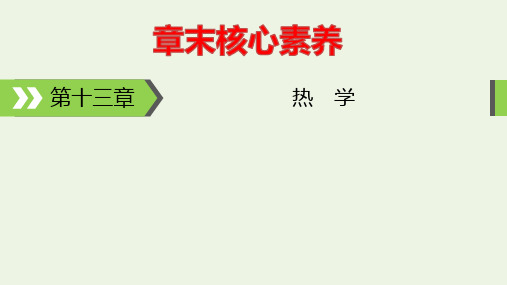 2022版高考物理一轮复习第13章热学章末核心素养课件ppt