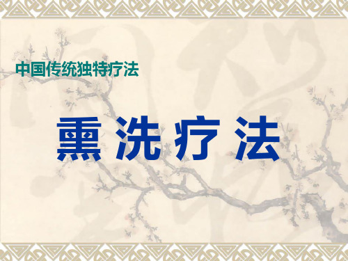 熏洗疗法 ppt课件