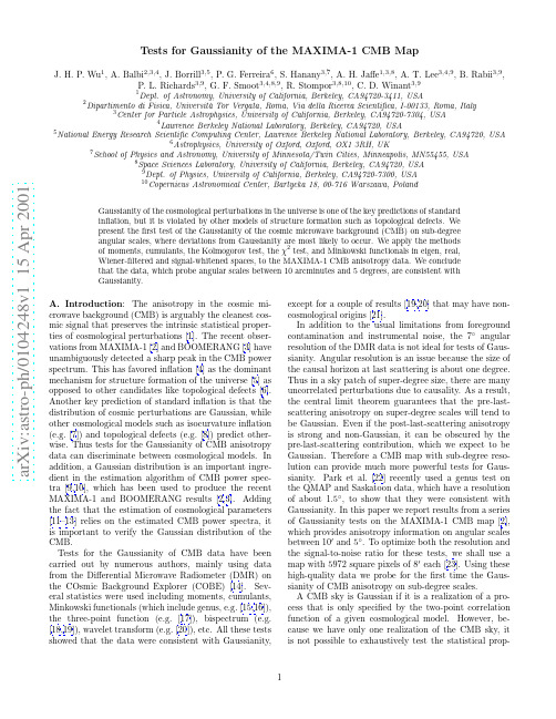 Tests for Gaussianity of the MAXIMA-1 CMB Map