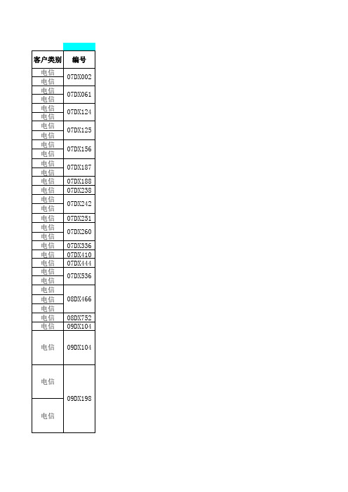 IDC项目清单(2007-20110930)