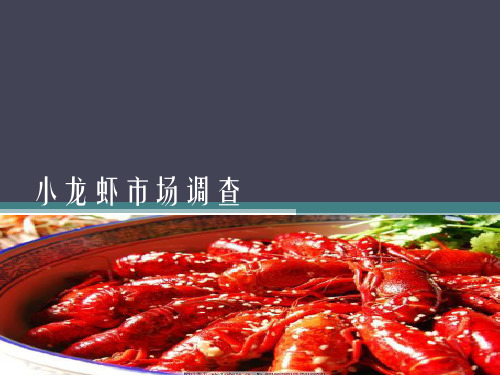 小龙虾市场调查PPT