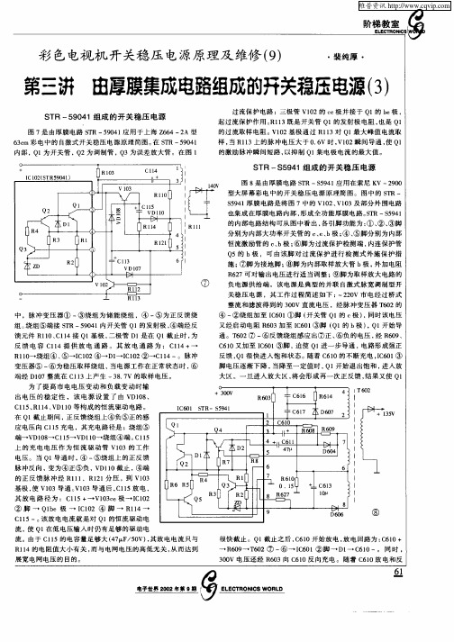 彩色电视机开关稳压电源原理及维修(9)：第三讲  由厚膜集成电路组成的开关稳压电源(3)