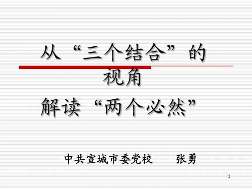 (图片)从“三个结合”的视角解读“两个必然”(课件)