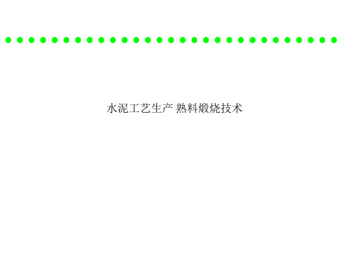 水泥工艺生产 熟料煅烧技术