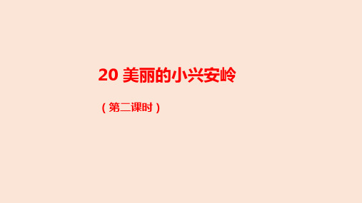 20 美丽的小兴安岭 (第二课时)(课件)(共22张PPT)