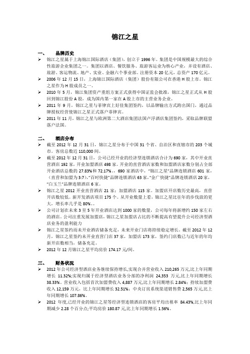 锦江之星基本概况