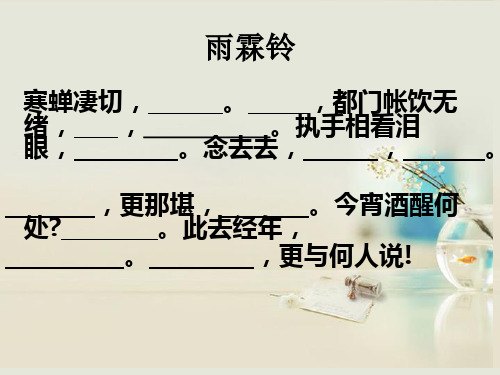 高中语文《苏轼词两首》课件5 新人教版必修4