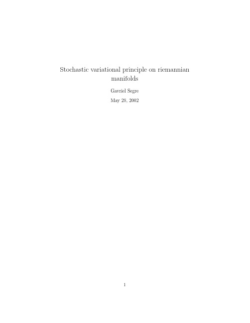 stochastic_variational_principle_on_riemannian_manifolds