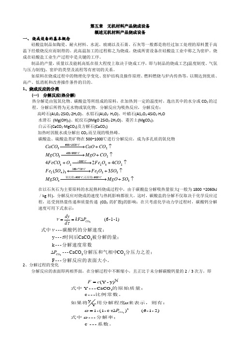 硅酸盐热工设备-水泥窑炉