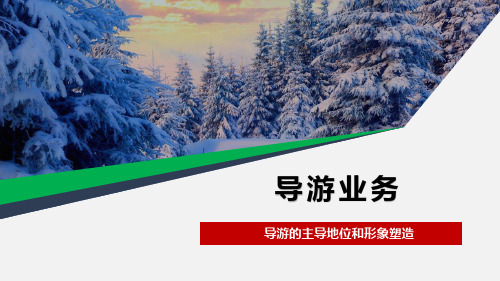 导游的主导地位和形象塑造