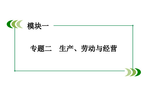 生产、劳动与经营ppt课件