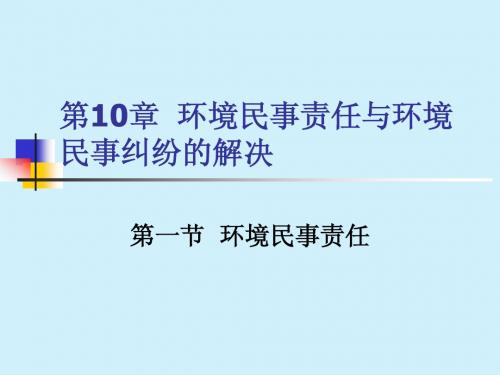 环境民事责任